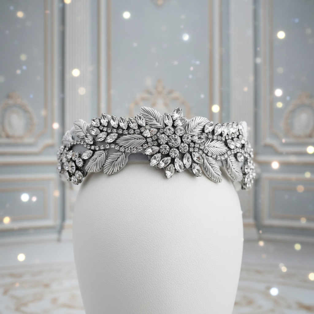 High-End Diamond-Studded Headband — Timeless Luxury Hair Accessory