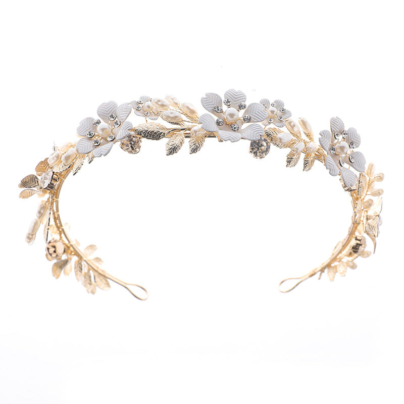 Tiara Wedding Crown Alloy Pearl Rhinestone