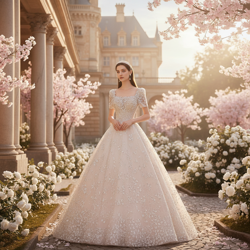 Luxury Heavy Industry Small Man Go Out Gauze Dress Women