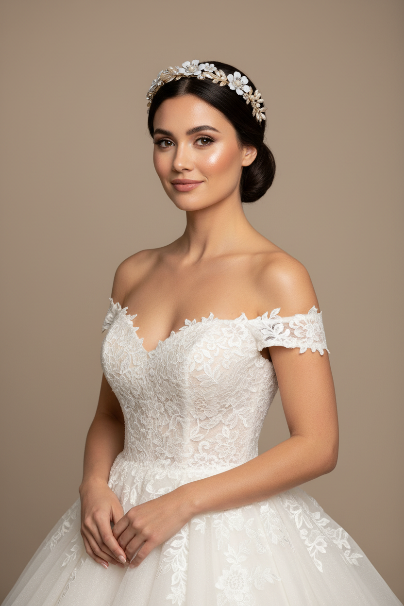 Tiara Wedding Crown Alloy Pearl Rhinestone