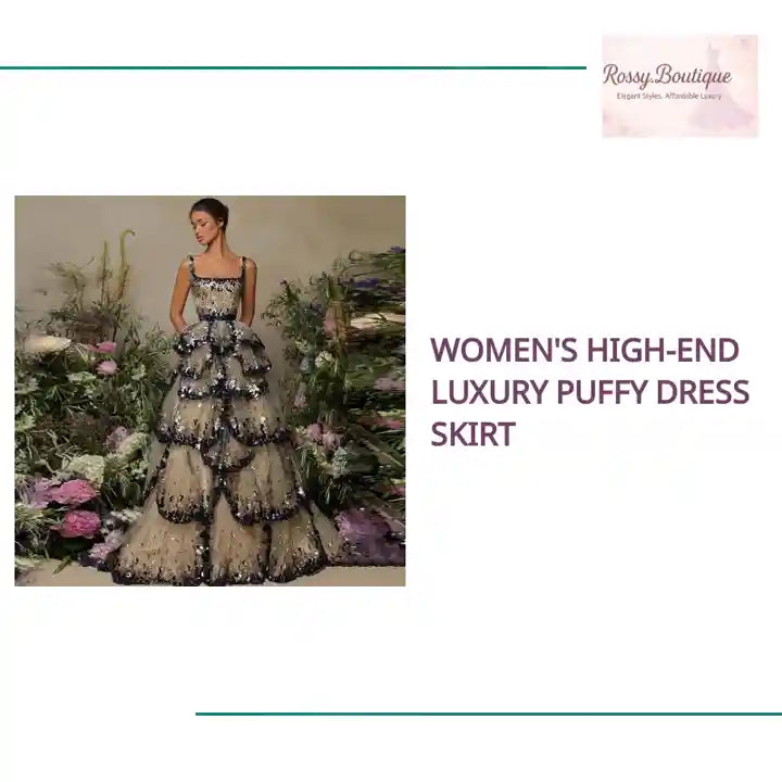 Women's High-end Luxury Puffy Dress Skirt by@Outfy