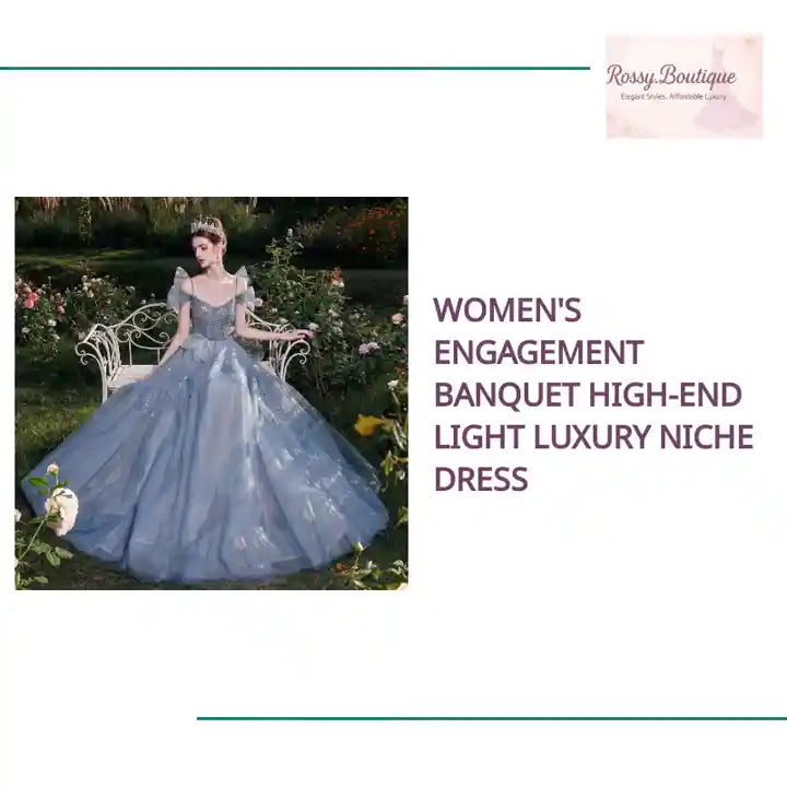 Women's Engagement Banquet High-end Light Luxury Niche Dress by@Outfy